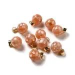 Natural Pink Shell Dyed Round Charms