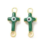 Brass Enamel Connector Charms