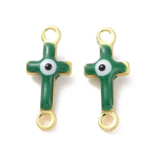 Brass Enamel Connector Charms
