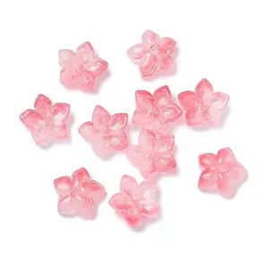 Dyed & Heated Glass Bead Caps