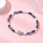 Natural Lapis Lazuli Beaded Stretch Bracelets