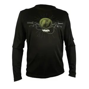 HAVEN NAVAHO II LONG Pánský volný dres na kolo, černá, velikost