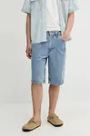 Džínové šortky Levi's 568 LOOSE CRPNTR SHORTS pánské, modrá barva, 001K8