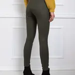 Khaki nohavice pre ženy RUE PARIS