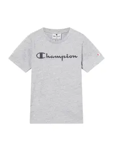 Champion Tričko  svetlosivá / červená / čierna / biela