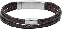 Fossil Pánský kožený náramek JF02934040