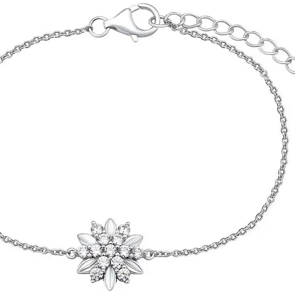 Silvego Stříbrný náramek ALIVIA s krystaly Swarovski MWB10959AA