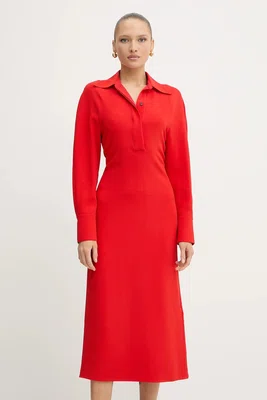 Šaty Victoria Beckham červená barva, maxi, 1325WDR006598A