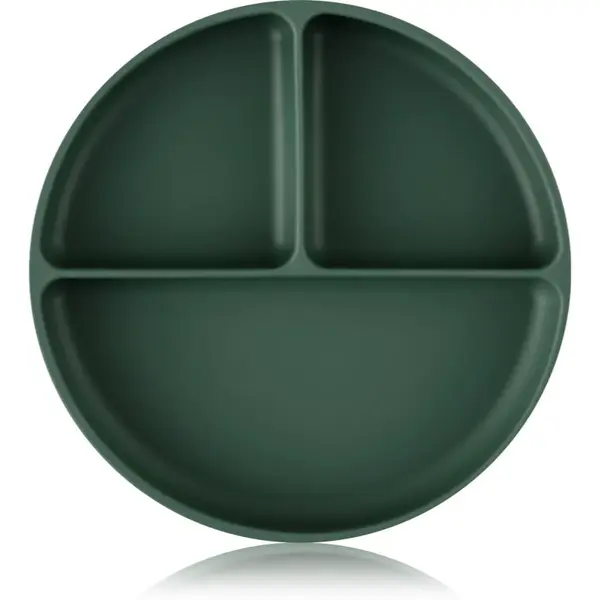 Petite&Mars Take&Match 6m+ dělený talíř kulatý Misty Green 1 ks