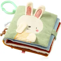 BabyOno Reversible Sensory Cloth Book 0m+ kontrastná edukatívna knižka Nature 1 ks