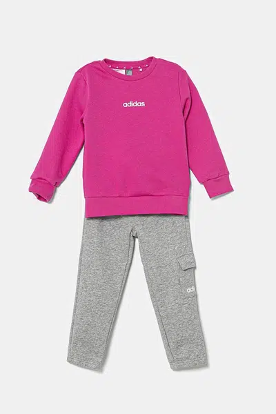 Kojenecká tepláková souprava adidas růžová barva, JC9746