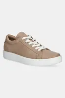 Kožené sneakers boty Ecco Soft hnědá barva, 219203-01084