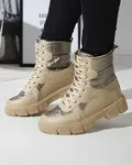 Resti Light brown women's uninsulated bagger boots Qertera- Footwear