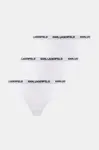 Karl Lagerfeld tanga dámské s bavlnou 3-pack