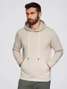 Ombre Men's BASIC kangaroo hooded sweatshirt