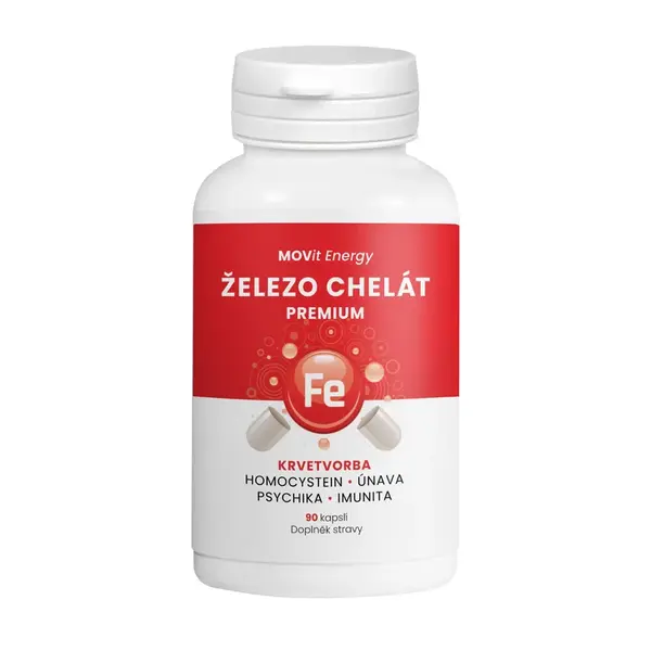 Movit železo Chelát Premium 90 kapslí