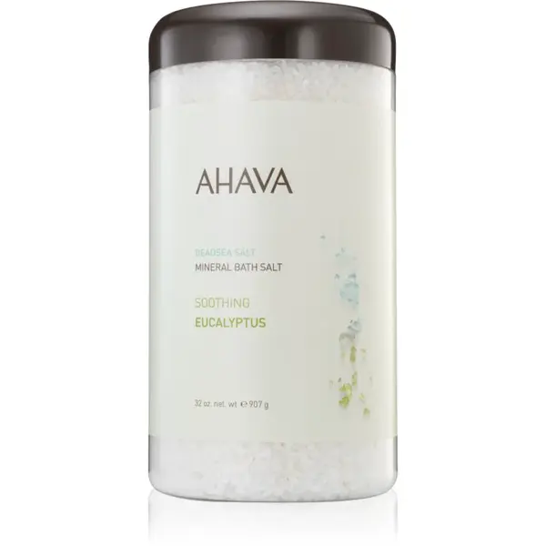 AHAVA Dead Sea Salt Soothing Eucalyptus minerální sůl do koupele z Mrtvého moře 907 g