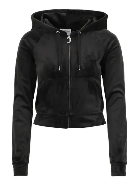 Juicy Couture Petite Tepláková bunda 'MADISON'  čierna