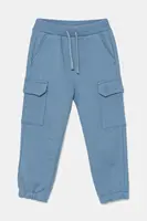 Dětské bavlněné tepláky United Colors of Benetton modrá barva, 3UNIGF045