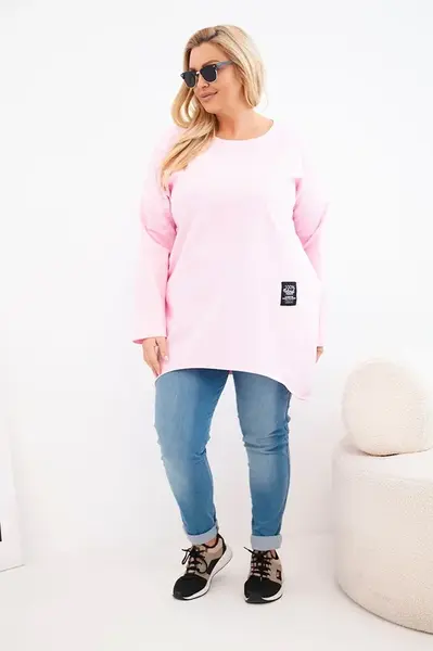 Kesi Plus-size blúzka s dlhým zadným dielom