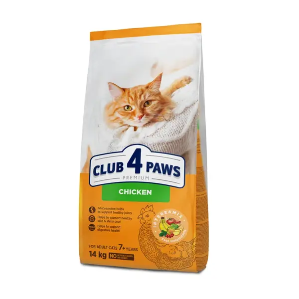 CLUB 4 PAWS Premium pre staršie mačky od 7 rokov 14kg (4996)