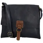 Trendy dámská koženková crossbody kabelka Ada, tmavě modrá