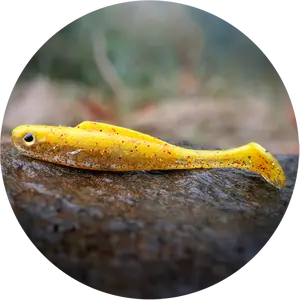 Redbass gumová nástraha ripper kicker yellow rgt - s 70 mm