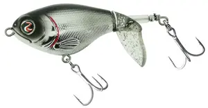 River2sea wobler hladinový whopper plopper chrome black - 6 cm 7 g