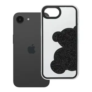 Zadní kryt TEDDY BEAR Case pro Apple iPhone 16e / 17e, černá