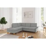 Sit & More ROHOVÁ SEDAČKA, textil, světle šedá