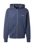 Abercrombie & Fitch Tepláková bunda  námornícka modrá