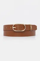 Pásek Tommy Hilfiger dámský, hnědá barva, AW0AW17494