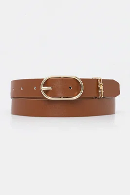 Pásek Tommy Hilfiger dámský, hnědá barva, AW0AW17494