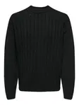 Only & Sons Sveter 'Lamard'  čierna