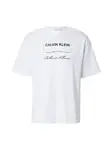 Calvin Klein Jeans Tričko  čierna / biela