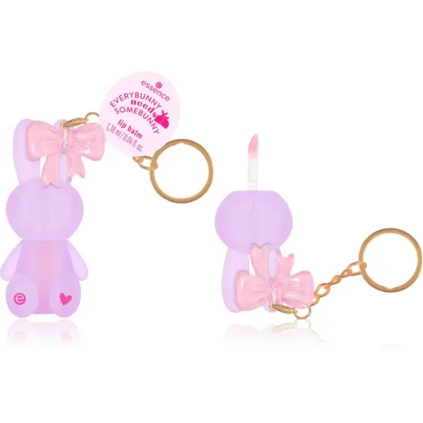 essence EVERYBUNNY needs SOMEBUNNY balzám na rty se třpytkami odstín 01 Hop Into Happiness 1.38 ml