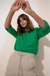 DEFACTO Regular Fit Long Sleeve Linen Look Shirt
