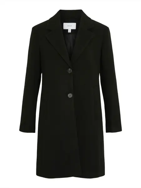VILA Prechodný kabát  čierna