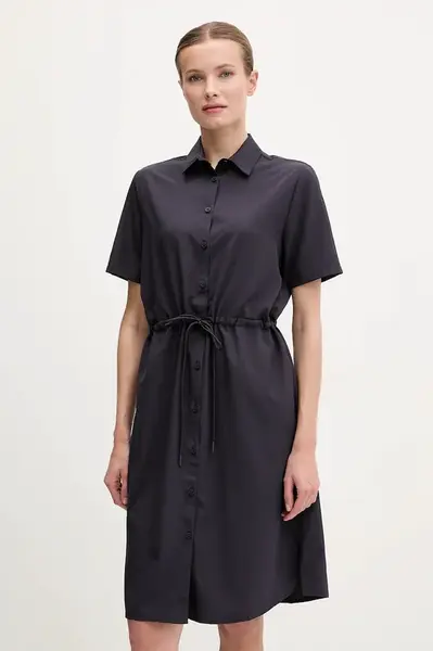 Šaty Jack Wolfskin Waimea tmavomodrá barva, mini, A63887