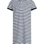 Dětské bavlněné šaty Tommy Hilfiger tmavomodrá barva, mini, KG0KG08700