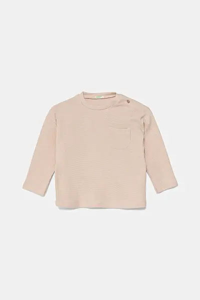 Dětské bavlněné tričko s dlouhým rukávem United Colors of Benetton