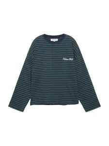 Pull&Bear Tričko 'PACIFIC'  námornícka modrá / jedľová / biela
