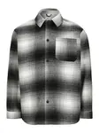 Jack & Jones Plus Košeľa 'JJZAC'  sivá / čierna / biela