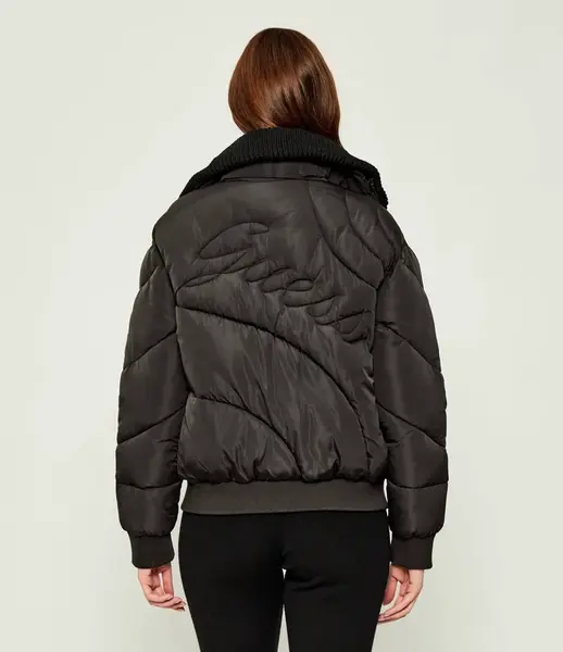 Guess dora detachable knit-collar pu s