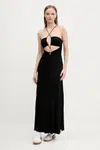 Šaty Desigual MONTPELLIER černá barva, maxi, 25SWVK55