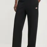 Tepláky Dickies dámské, černá barva, hladké, DK0A4Z2VBLK1