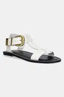 Kožené sandály Steve Madden Braelynn dámské, bílá barva, SM11003788