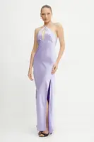 Šaty Patrizia Pepe fialová barva, maxi, přiléhavé, 2A2877 A563