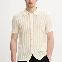 Bavlněná košile BARENA VENEZIA Camicia Mola pánská, béžová barva, regular, s klasickým límcem, KNU5115.2741