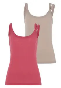VIVANCE Top  sivá / ružová